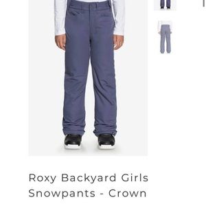 EUC Roxy girls’ ski/snowboard pants, size small